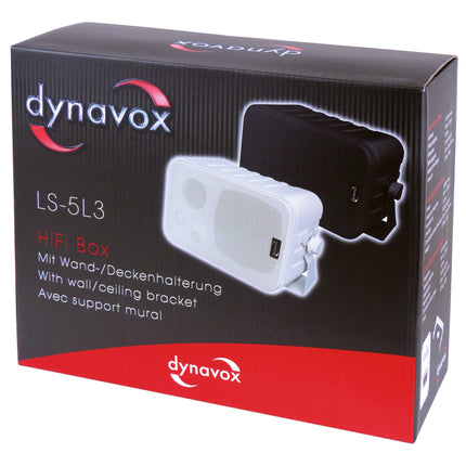 Dynavox mini luidsprekerset 100 watt in het wit