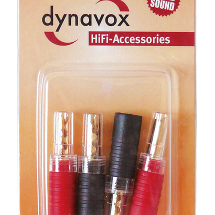 Dynavox banaanstekker set - verguld - Set van 4 stuks