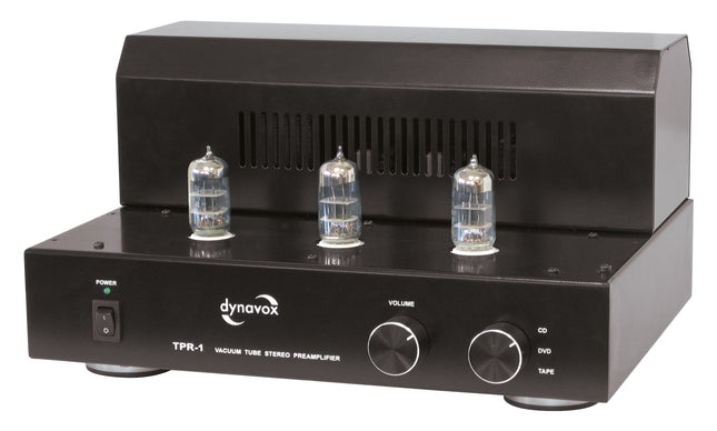 Dynavox TPR-1 buizen voorversterker zwart met 6N3 buizen