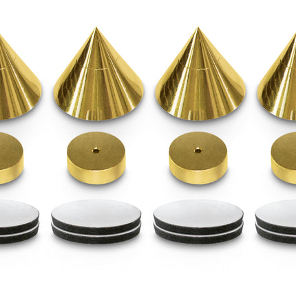 Dynavox spikes 4 stuks - goud