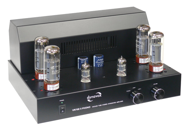 Dynavox phono buizenversterker VR70E II zwart