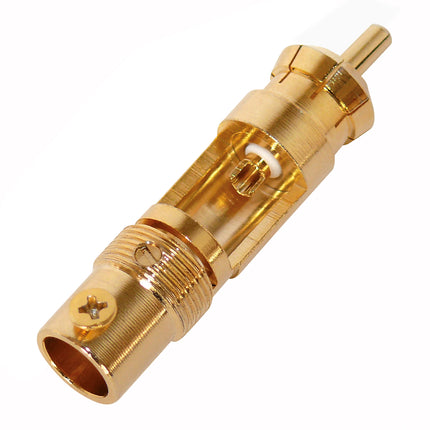 Dynavox High End RCA male Connector - Verguld - Wit