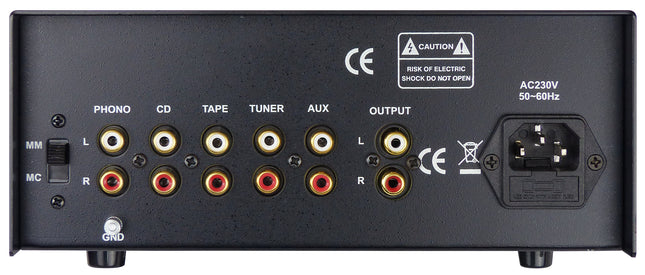 Dynavox TPR-3 buizen voorversterker met phono ingang zwart