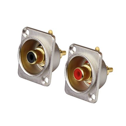 Dynavox cinch chassideel rood+zwart