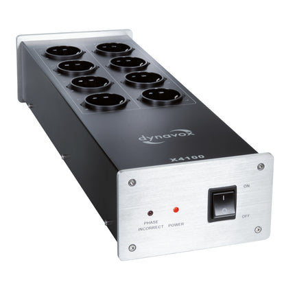 Dynavox X4100 HiFi netfilter stekkerblok zilver