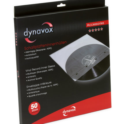 Dynavox LP binnenhoezen 50 stuks