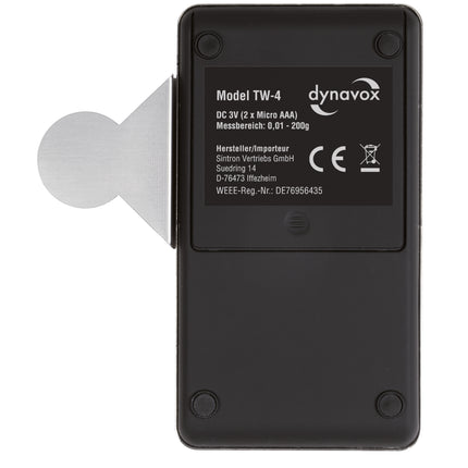 Dynavox TW-4 naalddrukmeter en weegschaal 0,01 gram nauwkeurig