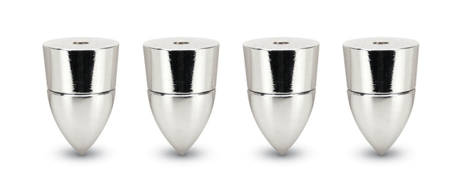 Dynavox spikes 4 delig in de kleur chrome