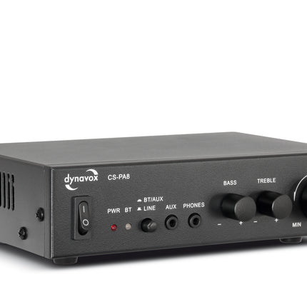 Dynavox CS-PA8 digitale miniversterker met Bluetooth zwart