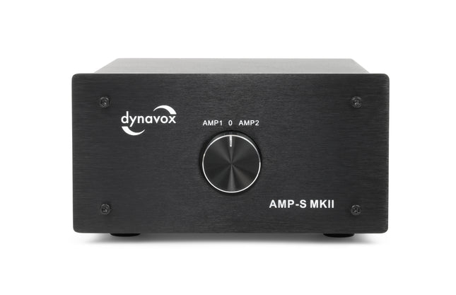 Dynavox AMP-S MKII zwart schakelaar voor 2 versterkers op 1 set speakers