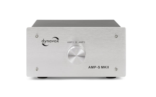 Dynavox AMP-S MKII zilver schakelaar voor 2 versterker op 1 set speakers