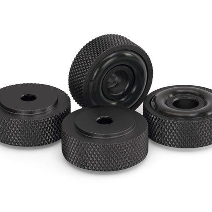 Dynavox aluminium voeten 4 delig - zwart