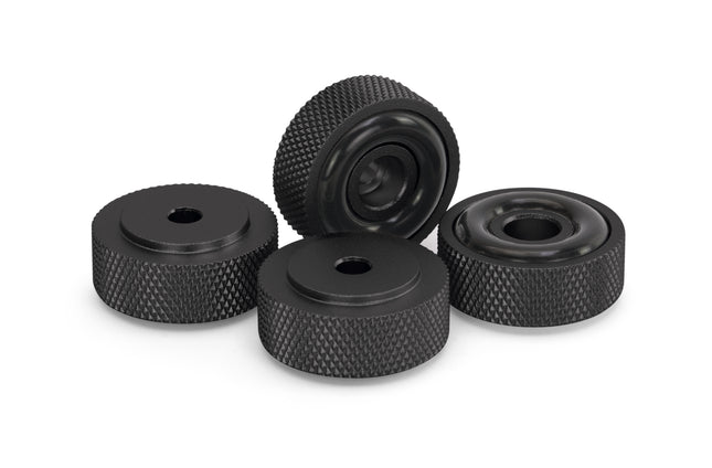 Dynavox aluminium voeten 4 delig - zwart