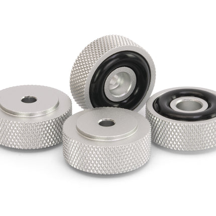 Dynavox aluminium voeten 4 delig - zilver