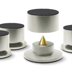 Dynavox BA-4 high-end voetenset  4 delig zilver